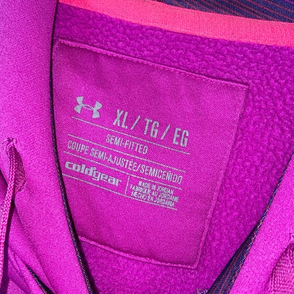 Under Armour Pink Semi-Fitted Storm Sweatshirt XL - Picture 3 of 16